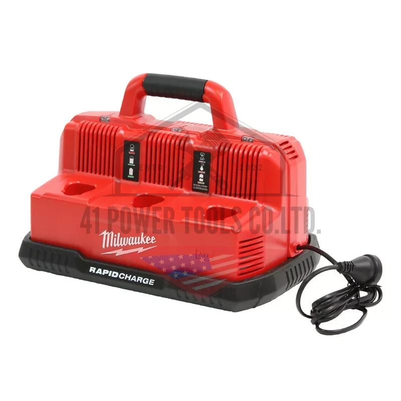 แท่นชาร์จแบตเตอรี่ 12-18 โวลต์ แบบชาร์จเร็ว 6 ช่อง Milwaukee - M12-18C3