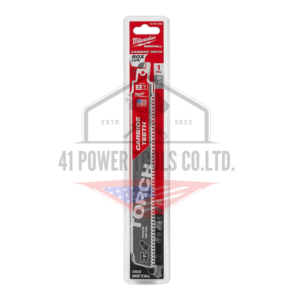 ใบเลื่อยซอว์ซอลตัดโลหะ 9" ฟันคาร์ไบด์ 7 TPI (1 ใบ) - Image 3