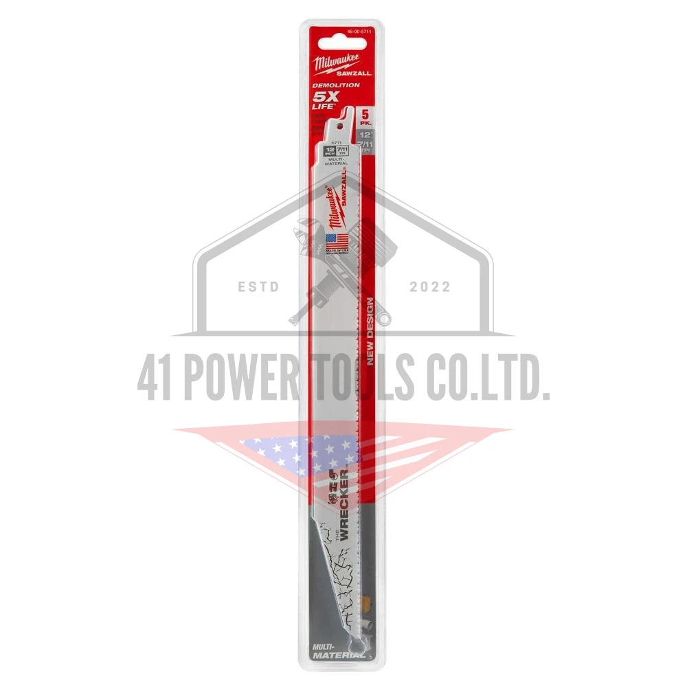 ใบเลื่อยซอว์ซอลตัดอเนกประสงค์ 12" WRECKER 8 TPI (5 ใบ) - Image 3