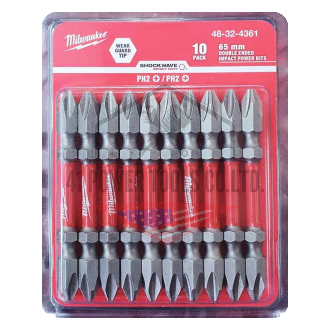 ดอกไขควง PH2-65 มม. Double Ended (10 ดอก)