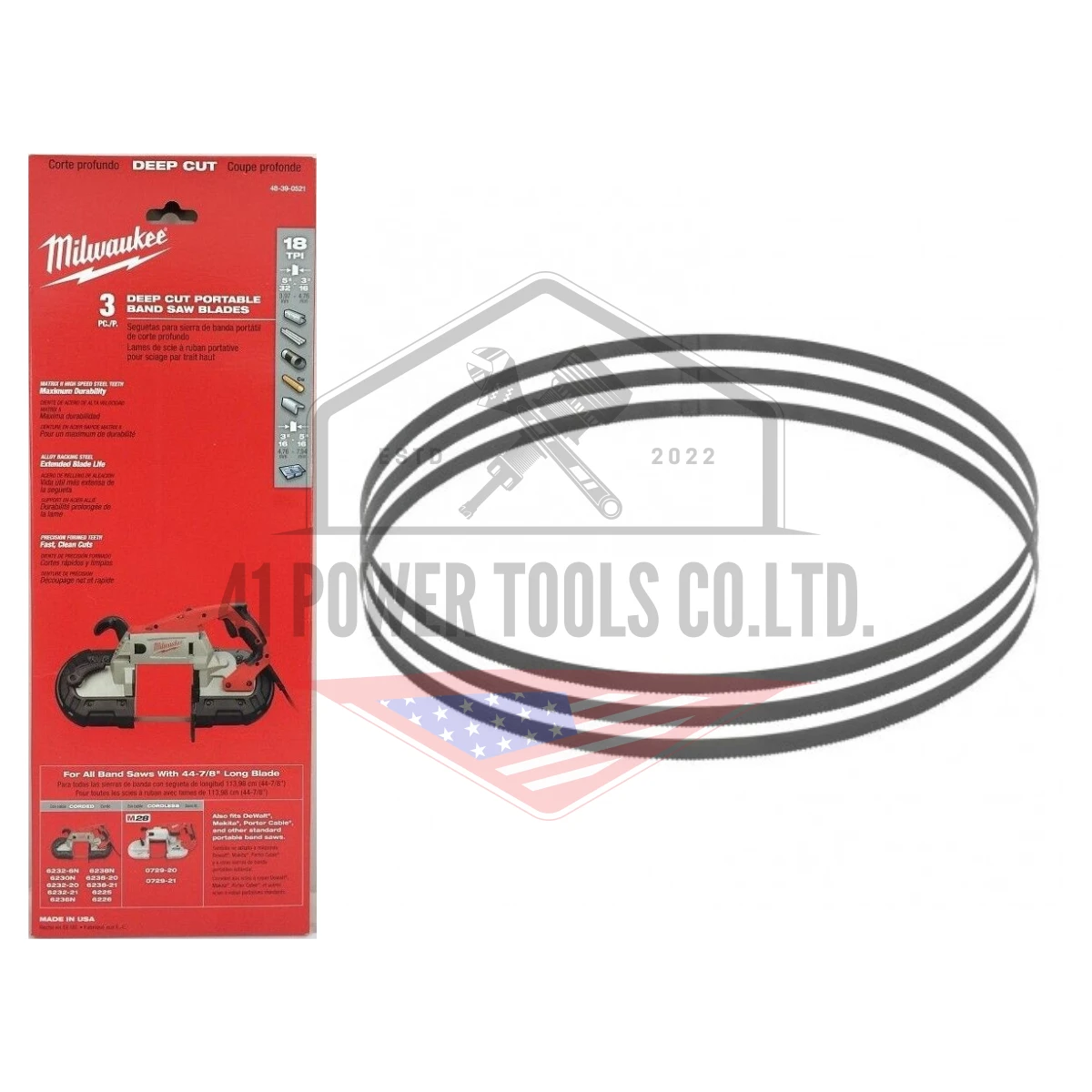 ใบเลื่อยสายพาน 44-7/8" 18TPI (3 ใบ) - Image 2