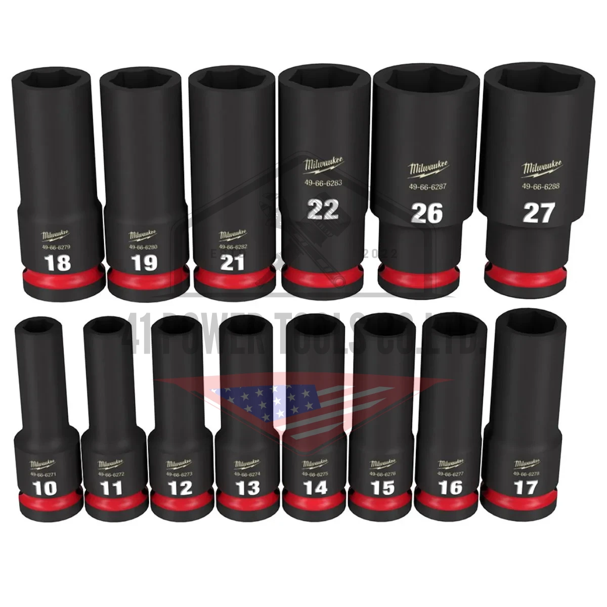 ชุดลูกบล็อกกระแทกยาว 1/2" (14 ชิ้น) - Image 10