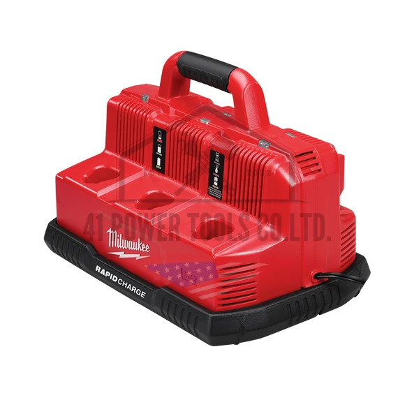 แท่นชาร์จแบตเตอรี่ 12-18 โวลต์ แบบชาร์จเร็ว 6 ช่อง Milwaukee - M12-18C3 - Image 5