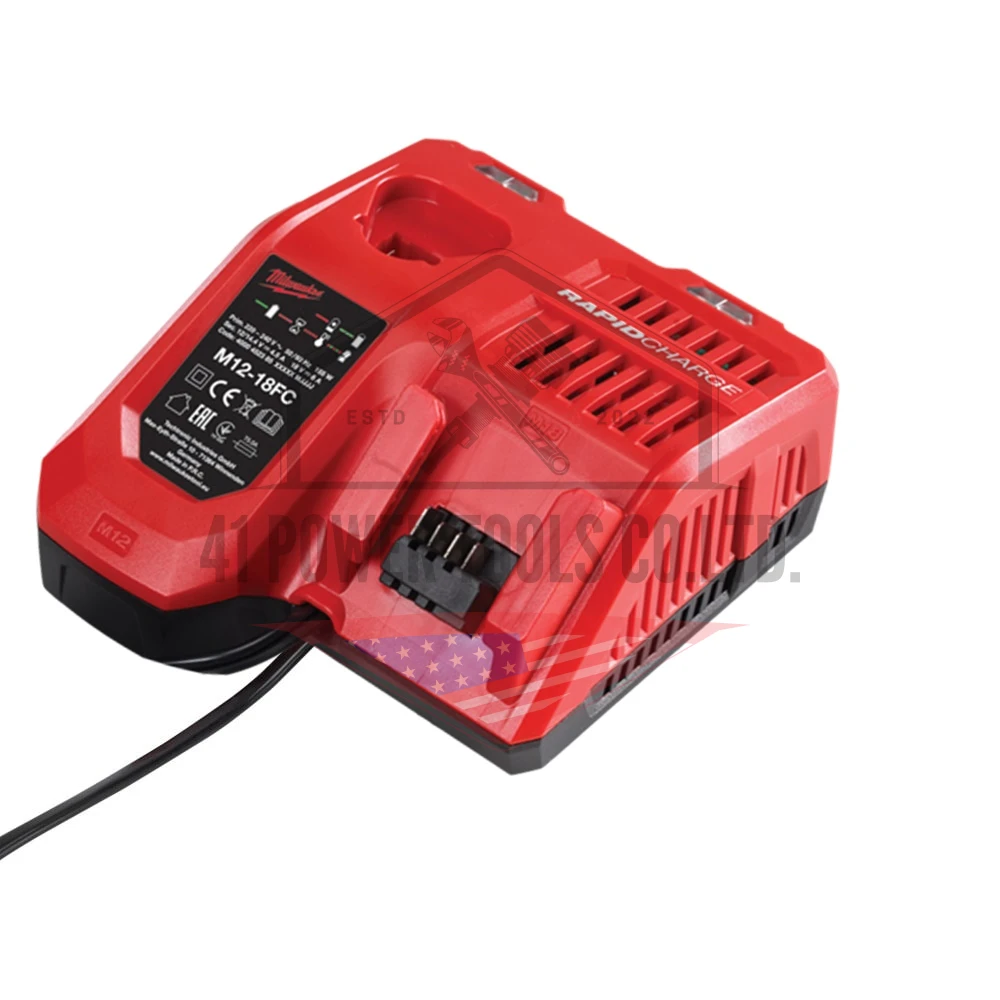 แท่นชาร์จแบตเตอรี่ 12-18 โวลต์ แบบชาร์จเร็ว Milwaukee - M12-18 FC - Image 4