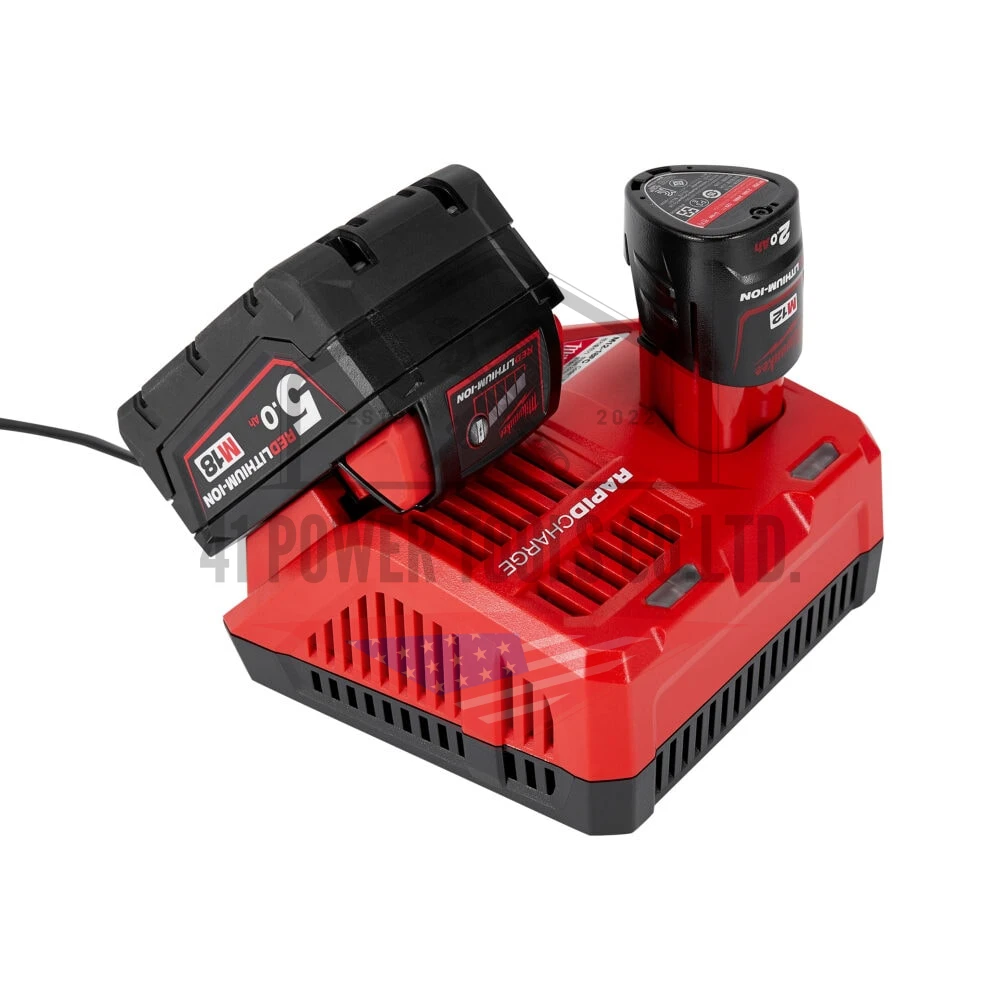 แท่นชาร์จแบตเตอรี่ 12-18 โวลต์ แบบชาร์จเร็ว Milwaukee - M12-18 FC - Image 5