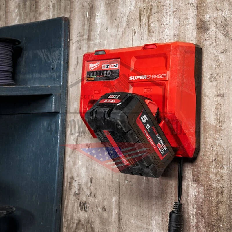 แท่นชาร์จแบตเตอรี่ 12-18 โวลต์ แบบซูเปอร์ชาร์จ Milwaukee - M12-18 SC - Image 7