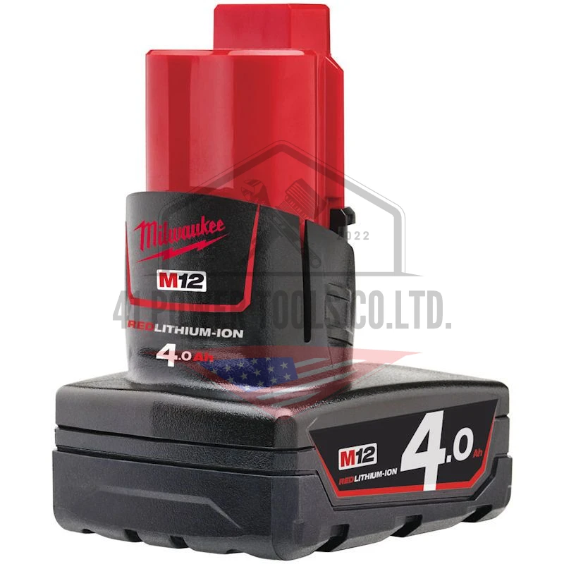 แบตเตอรี่ 12 โวลต์ 4.0 แอมป์อาว Milwaukee - M12 B4