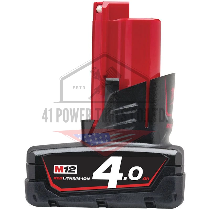 แบตเตอรี่ 12 โวลต์ 4.0 แอมป์อาว Milwaukee - M12 B4 - Image 2