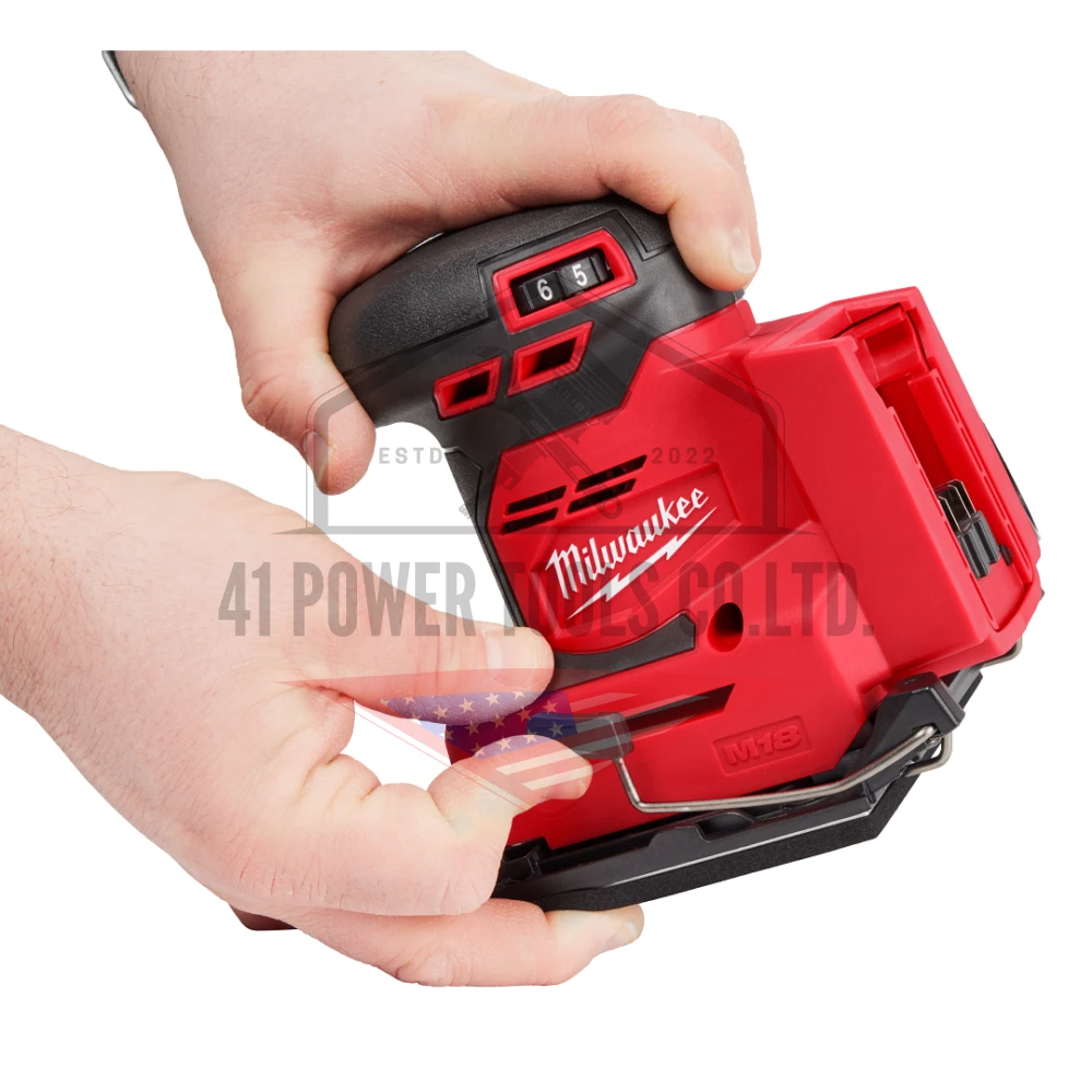 M18 เครื่องขัดกระดาษทรายแบบลูกเบี้ยวไร้สาย (เครื่องเปล่า) Milwaukee - M18 BOS125-0X0 - Image 11