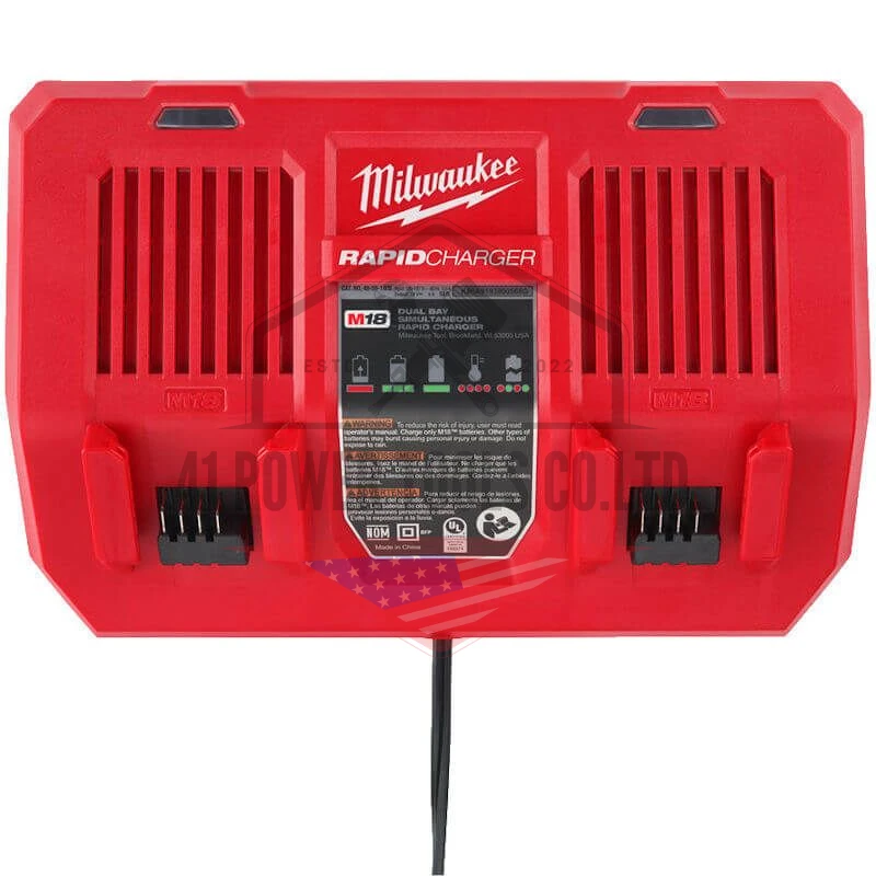 แท่นชาร์จแบตเตอรี่ 18 โวลต์ แบบชาร์จเร็ว 2 ช่อง Milwaukee - M18 DFC - Image 3