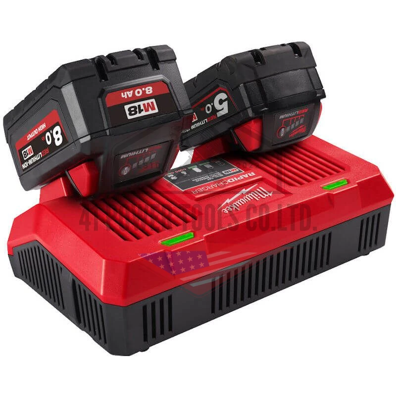 แท่นชาร์จแบตเตอรี่ 18 โวลต์ แบบชาร์จเร็ว 2 ช่อง Milwaukee - M18 DFC - Image 6
