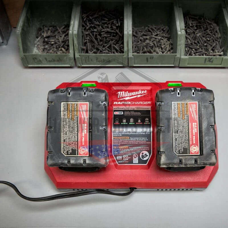 แท่นชาร์จแบตเตอรี่ 18 โวลต์ แบบชาร์จเร็ว 2 ช่อง Milwaukee - M18 DFC - Image 8