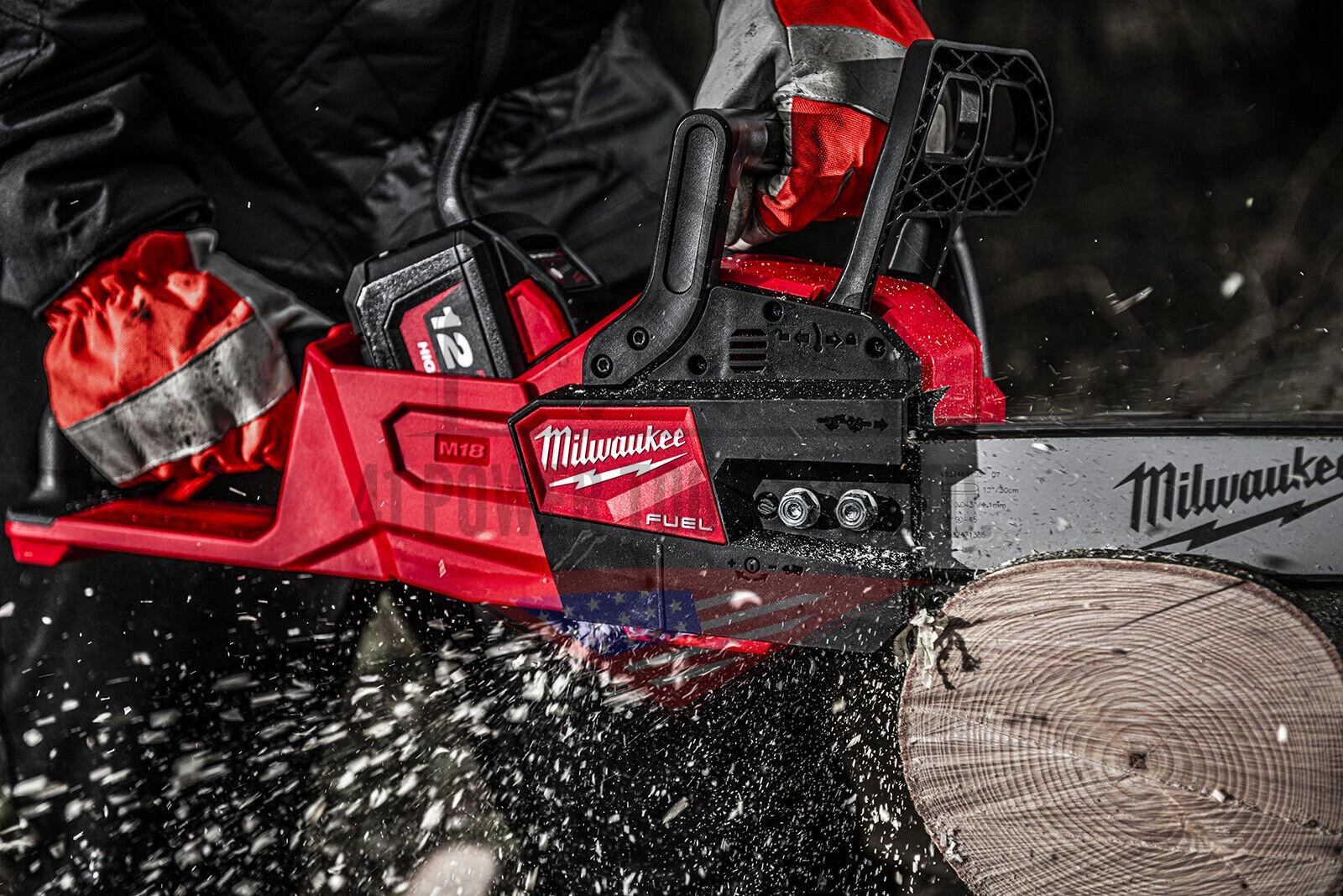 M18 FUEL™ เลื่อยโซ่ไร้สาย 11" (เครื่องเปล่า) Milwaukee - M18 FCHSC-0G0 - Image 4