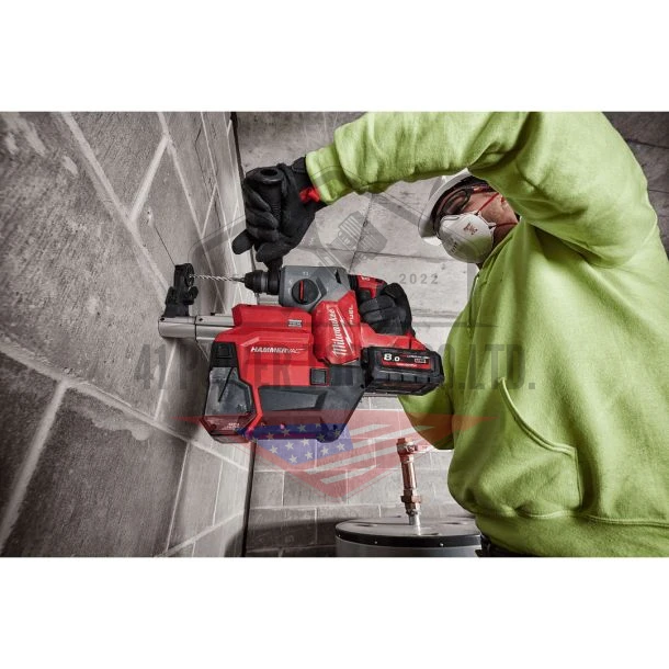 M18 FUEL™ สว่านโรตารี่ไร้สาย 26 มม. SDS PLUS 3 ระบบ (เครื่องเปล่า) Milwaukee - M18 FHX-0X0 - Image 9