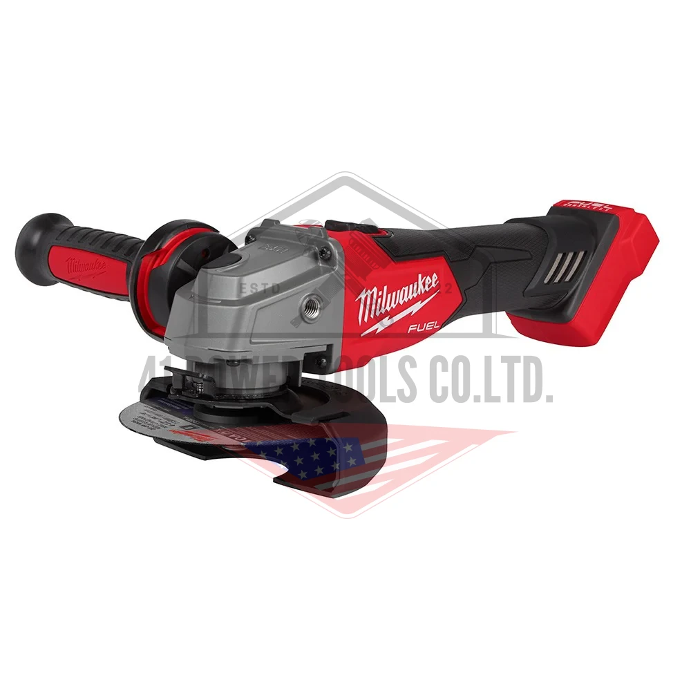 M18 FUEL™ เครื่องเจียรไร้สาย 4" ปรับความเร็วรอบได้ ระบบเบรค (เครื่องเปล่า) Milwaukee - M18 FSAGV100XB-0X0