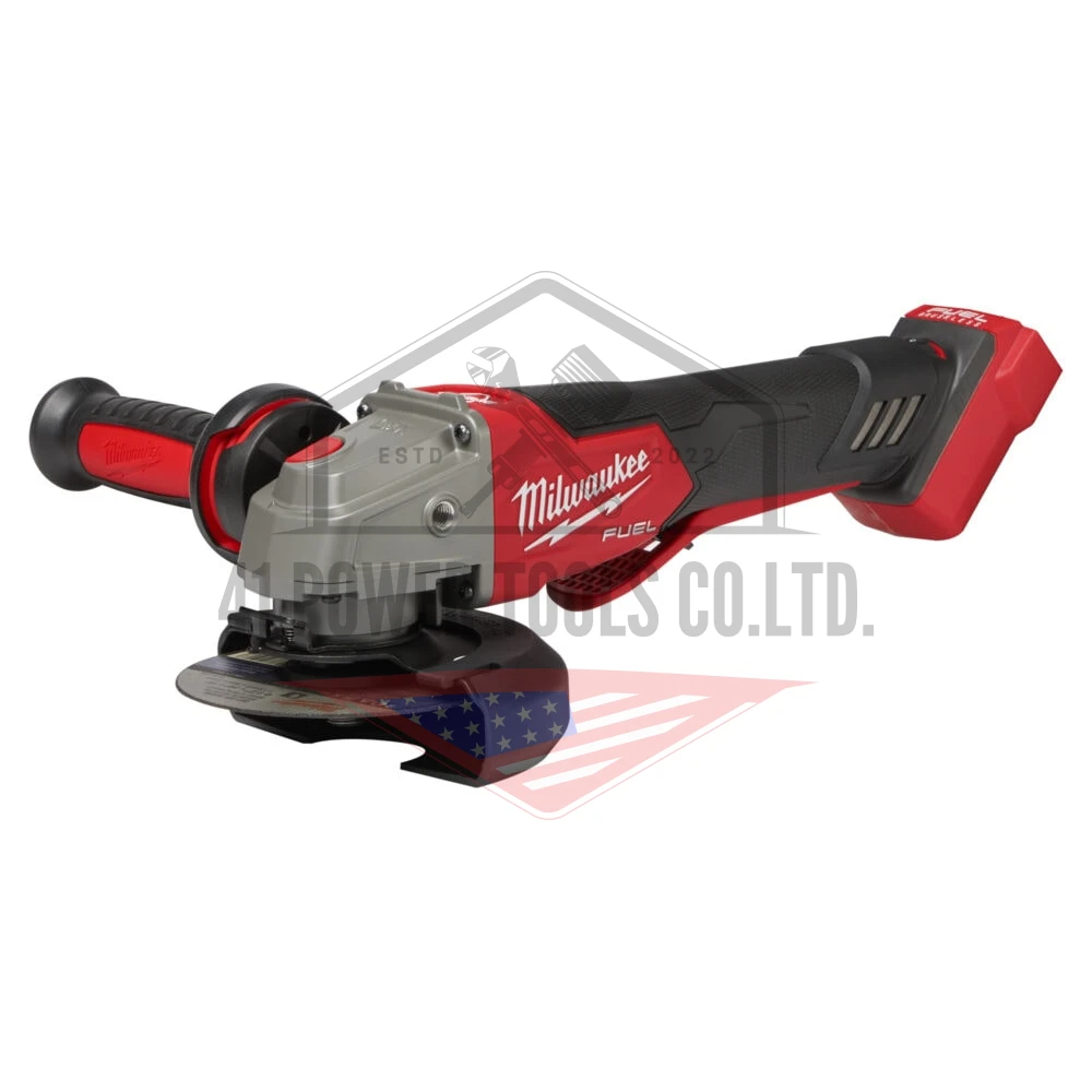 M18 FUEL™ เครื่องเจียรไร้สาย 5” ปรับความเร็วรอบได้ สวิทซ์ท้อง ระบบเบรค (เครื่องเปล่า) Milwaukee - M18 FSAGV125XPDB-0X0