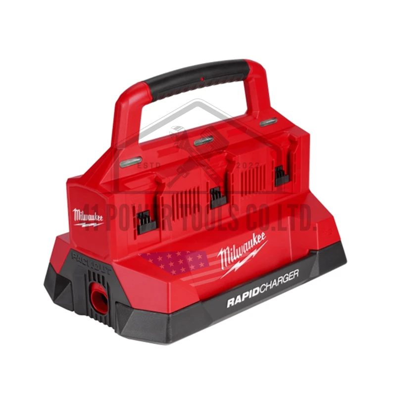M18™ PACKOUT™ แท่นชาร์จแบตเตอรี่ 18 โวลต์ แบบชาร์จเร็ว 6 ช่อง Milwaukee - M18 PC6 - Image 6