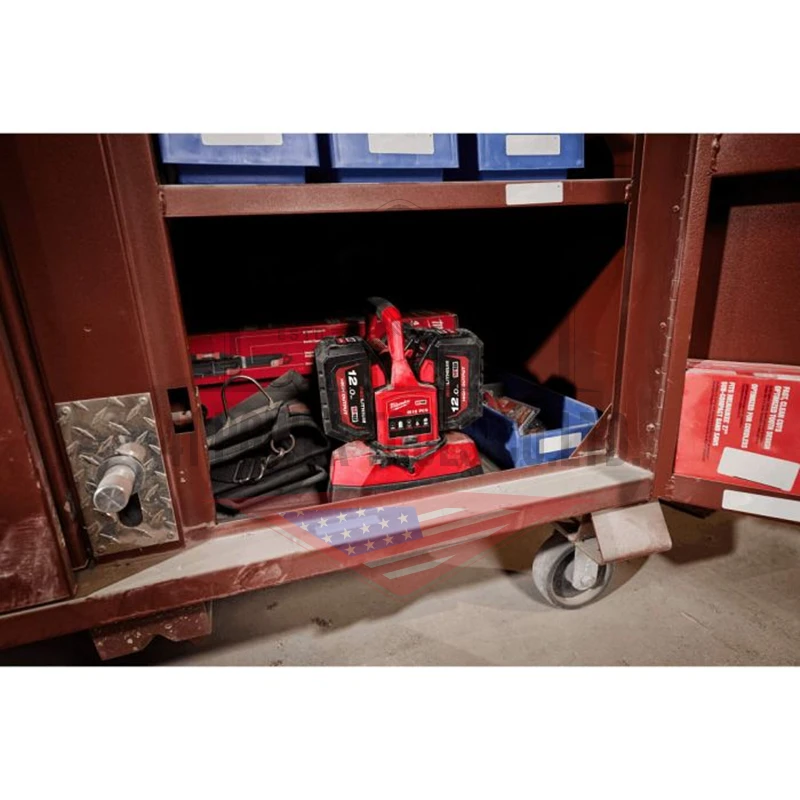 M18™ PACKOUT™ แท่นชาร์จแบตเตอรี่ 18 โวลต์ แบบชาร์จเร็ว 6 ช่อง Milwaukee - M18 PC6 - Image 10