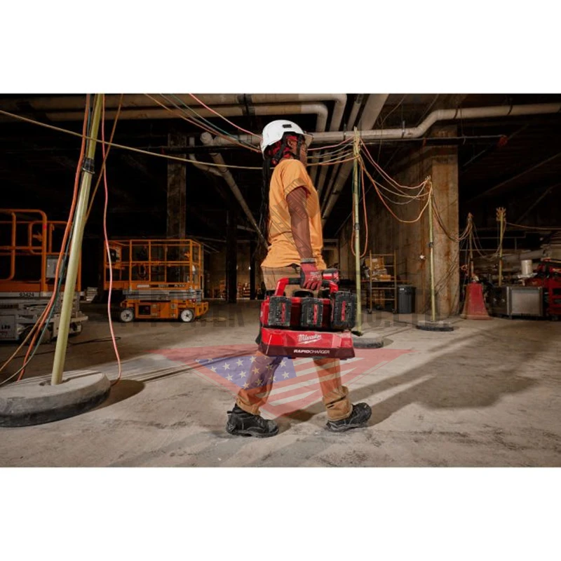 M18™ PACKOUT™ แท่นชาร์จแบตเตอรี่ 18 โวลต์ แบบชาร์จเร็ว 6 ช่อง Milwaukee - M18 PC6 - Image 12