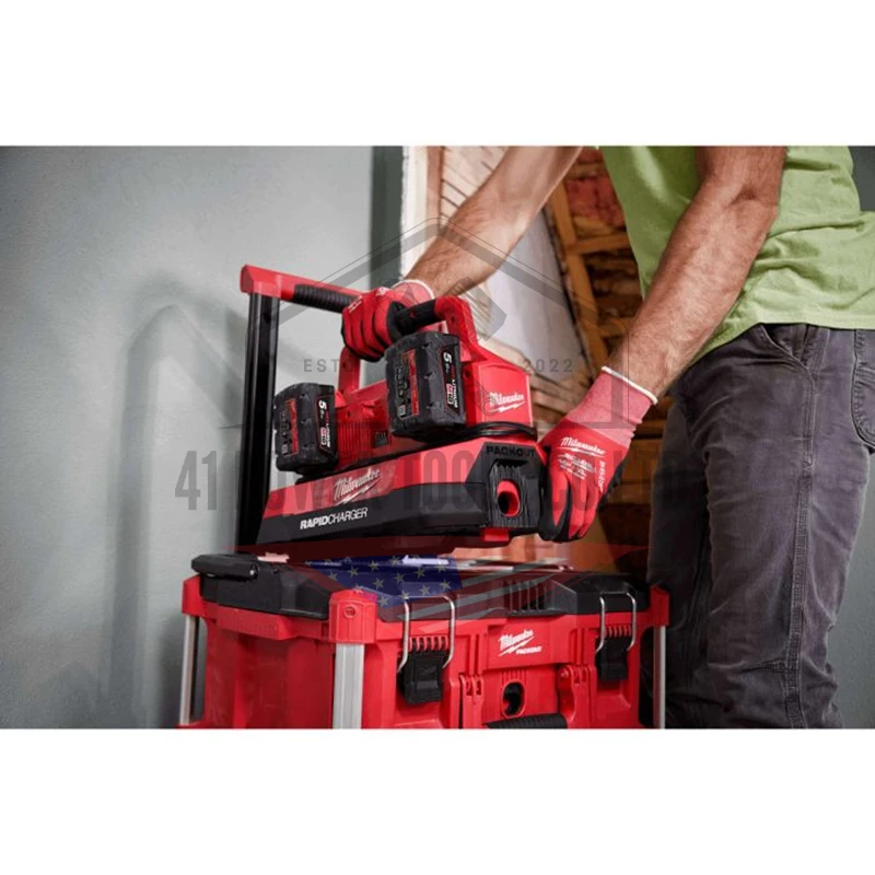M18™ PACKOUT™ แท่นชาร์จแบตเตอรี่ 18 โวลต์ แบบชาร์จเร็ว 6 ช่อง Milwaukee - M18 PC6 - Image 13
