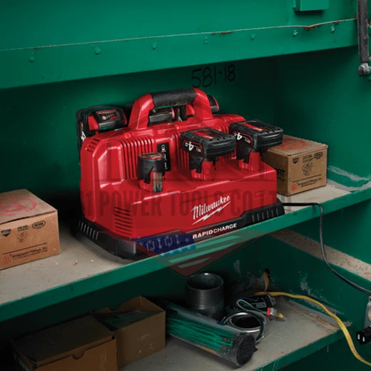 แท่นชาร์จแบตเตอรี่ 12-18 โวลต์ แบบชาร์จเร็ว 6 ช่อง Milwaukee - M12-18C3 - Image 8