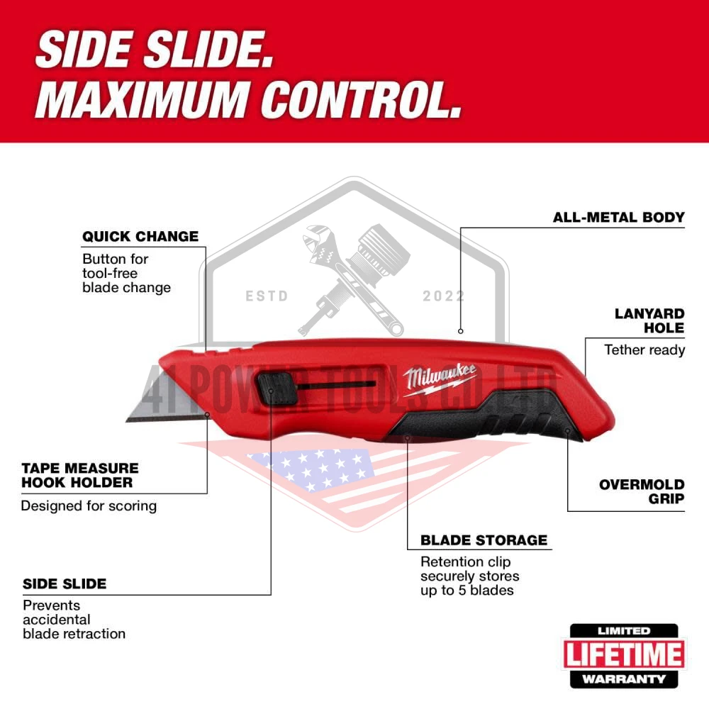 มีดคัทเตอร์ Side Slide Utility Knife - Image 3