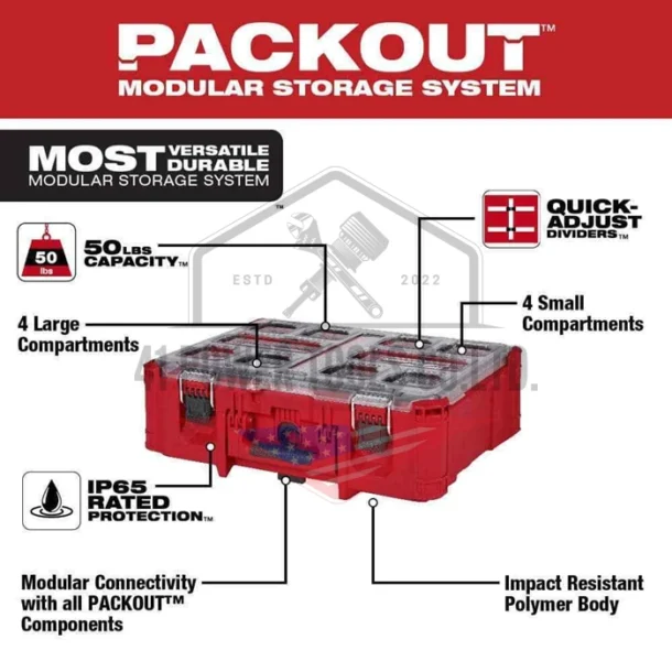 Alternative view of กล่องเครื่องมือ PACKOUT™ Deep Organizer
