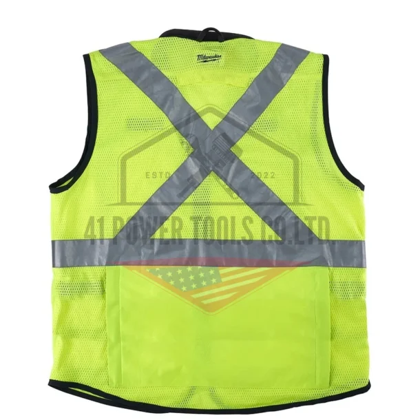 Alternative view of เสื้อเซฟตี้สะท้อนแสง-สีเหลือง