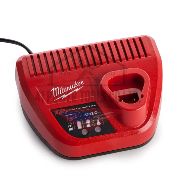 แท่นชาร์จแบตเตอรี่ 12 โวลต์ Milwaukee  - C12 C