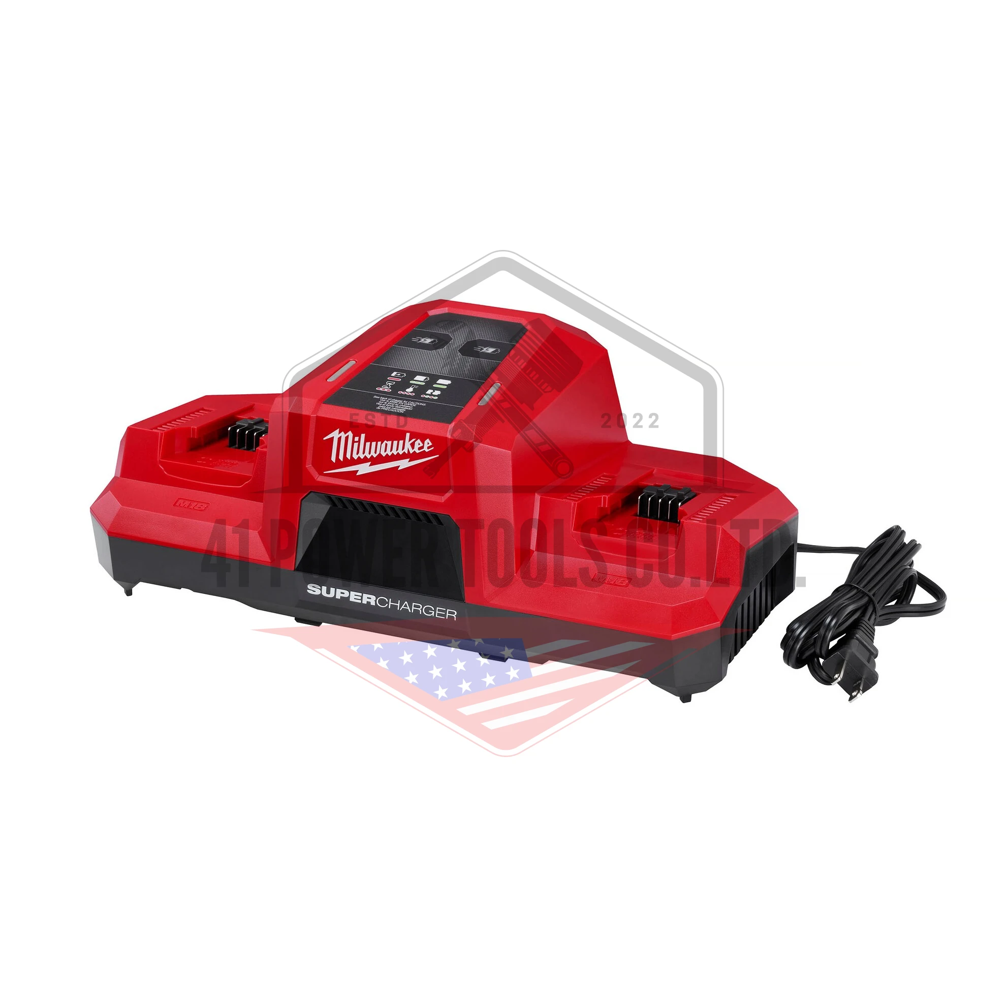 M18 แท่นชาร์จแบตเตอรี่ แบบซูเปอร์ชาร์จ 2 ช่อง Milwaukee - M18 DBSC SA - Image 3