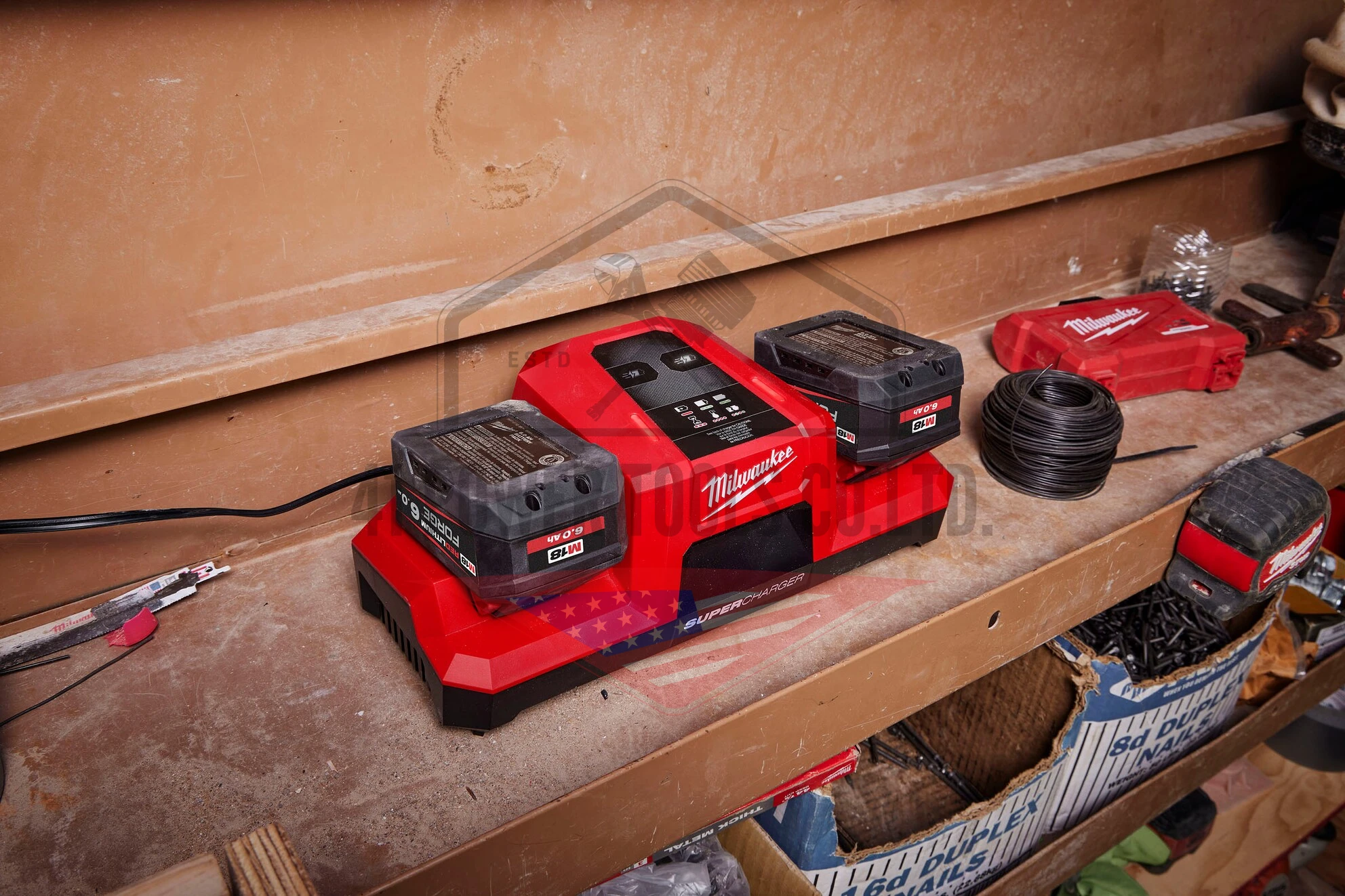 M18 แท่นชาร์จแบตเตอรี่ แบบซูเปอร์ชาร์จ 2 ช่อง Milwaukee - M18 DBSC SA - Image 4