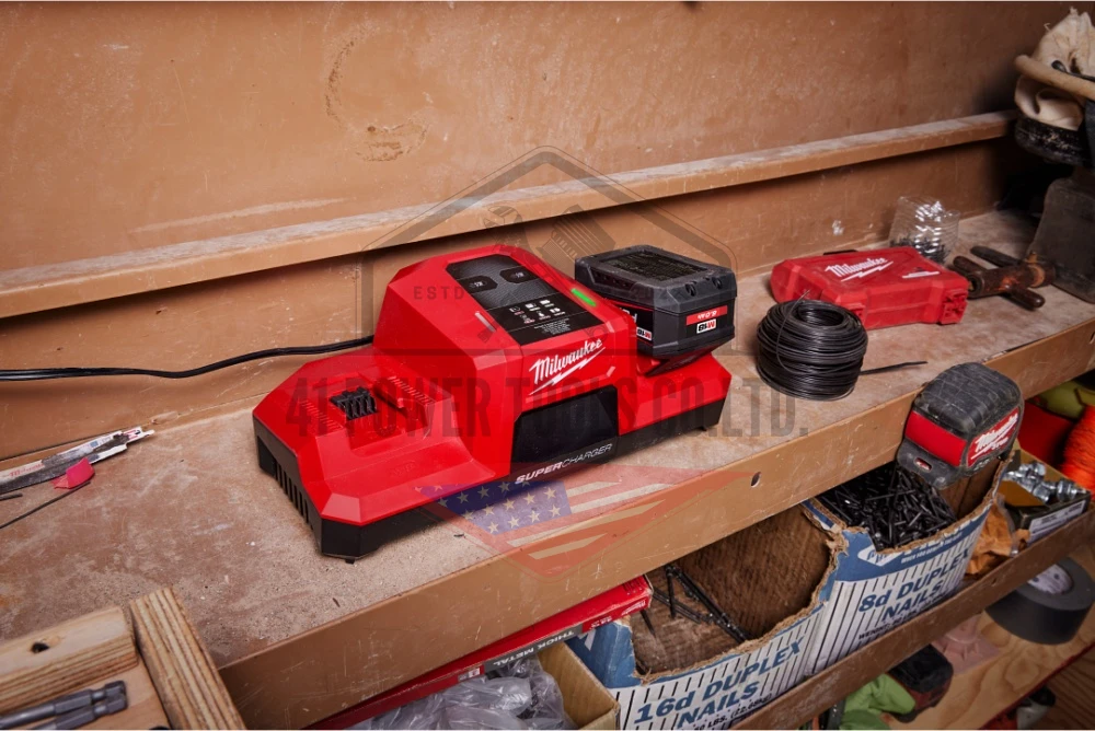 M18 แท่นชาร์จแบตเตอรี่ แบบซูเปอร์ชาร์จ 2 ช่อง Milwaukee - M18 DBSC SA - Image 5