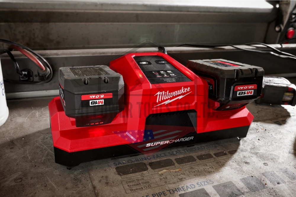 M18 แท่นชาร์จแบตเตอรี่ แบบซูเปอร์ชาร์จ 2 ช่อง Milwaukee - M18 DBSC SA - Image 7