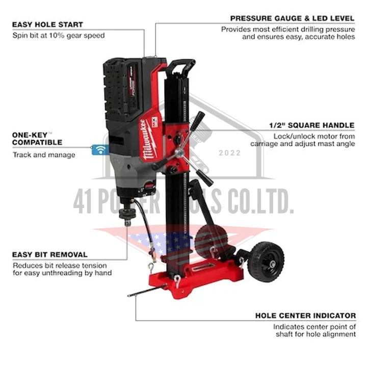 MX FUEL เครื่องคอริ่งไร้สาย 14 นิ้ว พร้อมขาตั้ง Milwaukee - MXF DCD350DK-0 ASIA - Image 4
